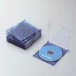 CD Slim Plastic Case  /  1CD  /  10 Piece :  Clear Blue