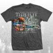 Michael Jackson T-shirt : THIS IS IT Profile Tee On Silver / Size: M