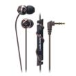 audio-technica: Inner Ear Headphone ATH-CKF303 BW (Brown)