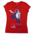 Michael Jackson T�V���c: Red London O3 Jrs T  /  Size: Lady's M