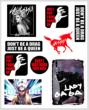 Lady Gaga BTW Sticker Sheet