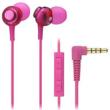 audio-technica: iPod / iPhone / iPad Inner Ear Headphone ATH-CKL202I PK (Pink)