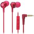 audio-technica: iPod / iPhone / iPad Inner Ear Headphone ATH-CKL202I RD (Red)