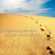 Footprints In The Sand -Greeting Card 1