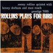 Rollins Plays For Bird + 1 (Ltd)(Rmt)