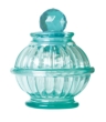 Bottle Lamp With Flameless Candle Aqua Blue