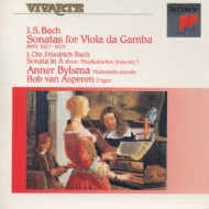 バッハ（1685-1750）/Gamba Sonata 1-3 ： Bylsma(Vc) Asperen(Org)