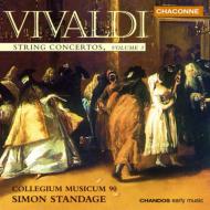 ヴィヴァルディ（1678-1741）/String Concertos Vol.3： Standage / Collegium Musicum 90