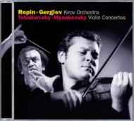 チャイコフスキー（1840-1893）/Violin Concertos： Repin(Vn) Gergiev / Kirov O +miaskovsky