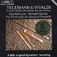 Telemann / Vivaldi/Con. for Recorder Baroque Bassoon ＆ Strings： Pehrsson Etc