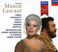 プッチーニ (1858-1924)/Manon Lescaut： Levine / Met Opera Freni Pavarotti Croft Bartoli