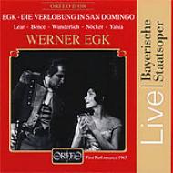 エック、ヴェルナー（1901-1983）/Verlobung In San Domingo： Egk / Bngo