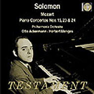 モーツァルト（1756-1791）/Piano Concerto.15 23 24： Solomon(P) Ackermann Menges / Po