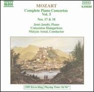 モーツァルト（1756-1791）/Piano Concerto.17 18： Jando / Antal /