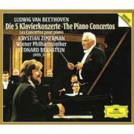 ベートーヴェン（1770-1827）/Comp. piano Concertos： Zimerman(P) / Bernstein / Vpo