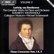 ベートーヴェン（1770-1827）/Piano Concertos.1 3： Westenholz / Schonwandt / Collegium Musicum Copen