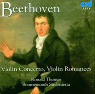ベートーヴェン（1770-1827）/Violin Concerto Romances： Thomas(Vn) / Bournemouth Sinfonietta