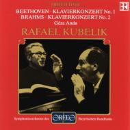 ブラームス（1833-1897）/Piano Concerto 2 ： G.anda Kubelik / Bavarian +beethoven： Concerto 1