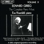グリーグ（1843-1907）/Complete Piano Music.10： Knardahl / Rpo Etc