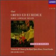 グルック (1714-1787)/Orfeo Ed Euridice： Solti / Royal Opera House Lorenger Horne Donath