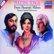 プッチーニ (1858-1924)/Tosca： Rescigno / National Po Freni Pavarotti Milnes