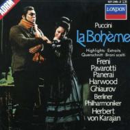 プッチーニ (1858-1924)/La Boheme(Hlts)： Karajan / Bpo