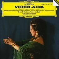 ヴェルディ（1813-1901）/Aida(Hlts)： Abbado / Teatro Alla Scala Ricciarelli Domingo