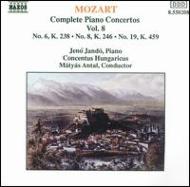 モーツァルト（1756-1791）/Piano Concertos.6 8 19： Jando / Antal /