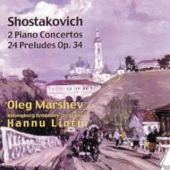 ショスタコーヴィチ（1906-1975）/Piano Concertos.1 2 24 Preludes： Marshev(P)lintu / Helsingborg. so