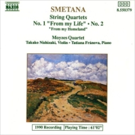 スメタナ（1824-1884）/String Quartet.1 2： Moyzes.q +from My Homeland： 西崎崇子(Vn)franova(P)
