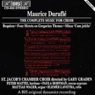 デュリュフレ (1902-1986)/Requiem Motets Missa Cum Jubilo： Graden / St. jacob's Chamber Cho