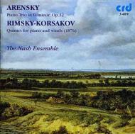 アレンスキー（1861-1902）/Piano Trio： Nash Ensemble +rimsky-korsakov： Quintet For Piano ＆ Winds