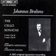 ブラームス（1833-1897）/Cello Sonatas： Henkel / Westenholz