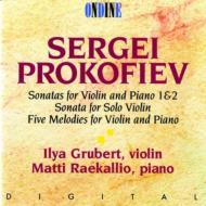 プロコフィエフ（1891-1953）/Violin Sonata 1 2 ： Grubert(Vn) Raekallio(P)