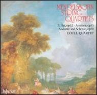 メンデルスゾーン（1809-1847）/String Quartet.1 2 Etc： Coull.q