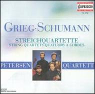 グリーグ（1843-1907）/String Quartet Op.27 Op. posth： Petersen Q +schumann： Quartet.1