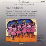 ヒンデミット（1895-1963）/Clarinet Quintet Minimax Etc： P.k.loffler(Cl) Buchberger Q