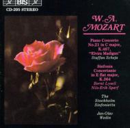 モーツァルト（1756-1791）/Piano Concerto.21 Sym. concertante： Scheja / Wedin / Stockholm Sinfonietta