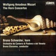 モーツァルト（1756-1791）/Horn Concerto.1-4： B.schneider(Hr) Giuranna / Padova Co