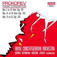 プロコフィエフ（1891-1953）/Piano Concertos.1 4 5： B.berman Jarvi / Concertgebouw.o