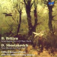 ショスタコーヴィチ（1906-1975）/Piano Quintet： Benson(P) Alberni Q +britten： String Quartet.1