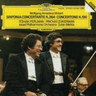 モーツァルト（1756-1791）/Sinfonia Concertante K 364 Concertone： Perlman(Vn) Zukerman(Vn Va) Mehta / Ipo