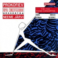 プロコフィエフ（1891-1953）/Piano Concertos.1-5： Berman Gutierrez / Jarvi / Royal Concertgebouw.o
