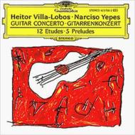 ヴィラ＝ロボス（1887-1959）/Guitar Concerto Etudes Preludes： Yepes Navarro / Lso