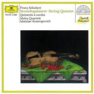 シューベルト（1797-1828）/String Quintet： Melos Q Rostropovich(Vc)