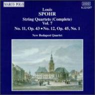 シュポア（1784-1859）/String Quartet.11 12： New Budapest Q