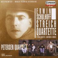 シュルホフ、エルヴィン（1894-1942）/String Quartet.1 2： Petersen Q
