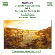 モーツァルト（1756-1791）/Piano Concertos.11 22： Jando / Antal /