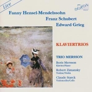 シューベルト（1797-1828）/Piano Trio 1 Etc： Trio Mersson +fanny Mendelssohn-hensel Grieg
