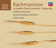 ラフマニノフ、セルゲイ（1873-1943）/Comp. piano Concertos Paganinirhapsody Sonata.2： Ashkenazy(P)previn / Lso